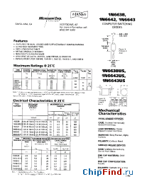 Datasheet 1N6638 manufacturer Microsemi